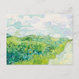 Cartão Postal Van Gogh. Campos de Trigo Verde Auvers. Impression