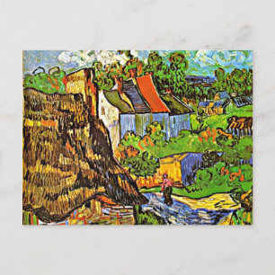 Cartão Postal Van Gogh - Casas em Auvers - 2