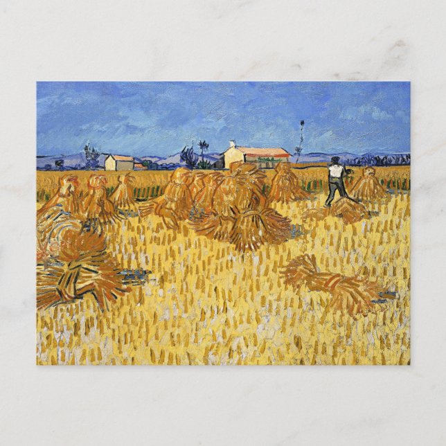 Cartão Postal Van Gogh - Colheita na Provença (Frente)