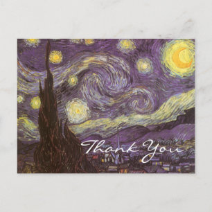 Cartão Postal Van Gogh está no Starry Night