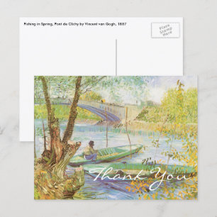 Cartão Postal Van Gogh está pescando em Primavera