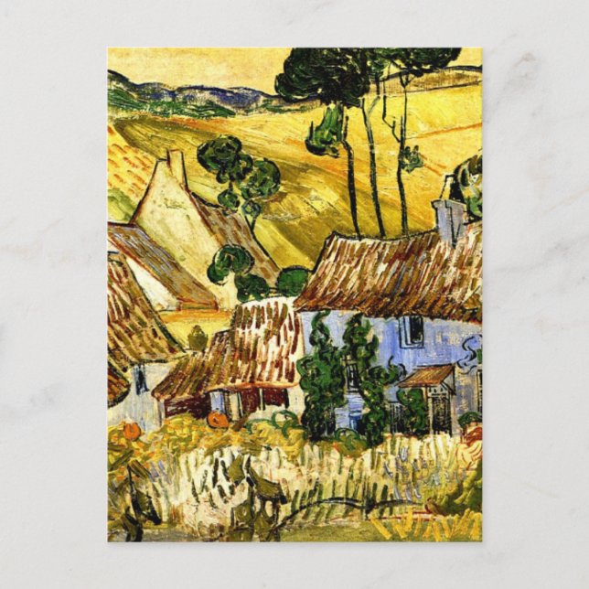 Cartão Postal Van Gogh - Fazendas perto da Auvers (Frente)