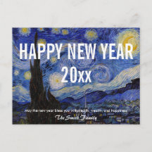 Van Gogh - Feliz ano novo com a Noite Estrelada