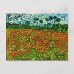 Cartão Postal Van Gogh Field com Poppies (F636) Belas Artes