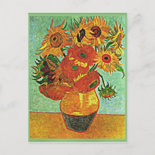 Cartão Postal Van Gogh - Girassóis, Vase da Vida Estável com 1