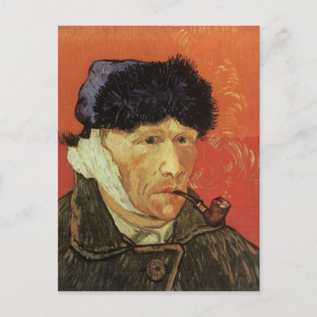 Cartão Postal Van Gogh - Homem com Pipe (Frente)