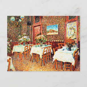 Cartão Postal Van Gogh - Interior de um Restaurante