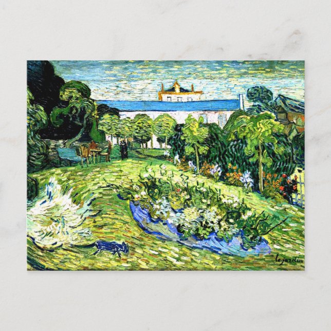Cartão Postal Van Gogh - Jardim de Daubigny (Frente)