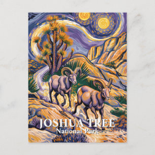 Cartão Postal Van Gogh Joshua Tree Vida Selvagem Ovelhas & Texto