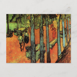 Cartão Postal Van Gogh; Les Alyscamps: Folhas de outono