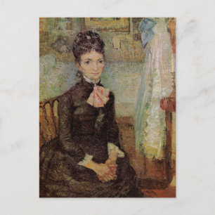 Cartão Postal Van Gogh, Mulher Sentada por um berço, Arte Vintag