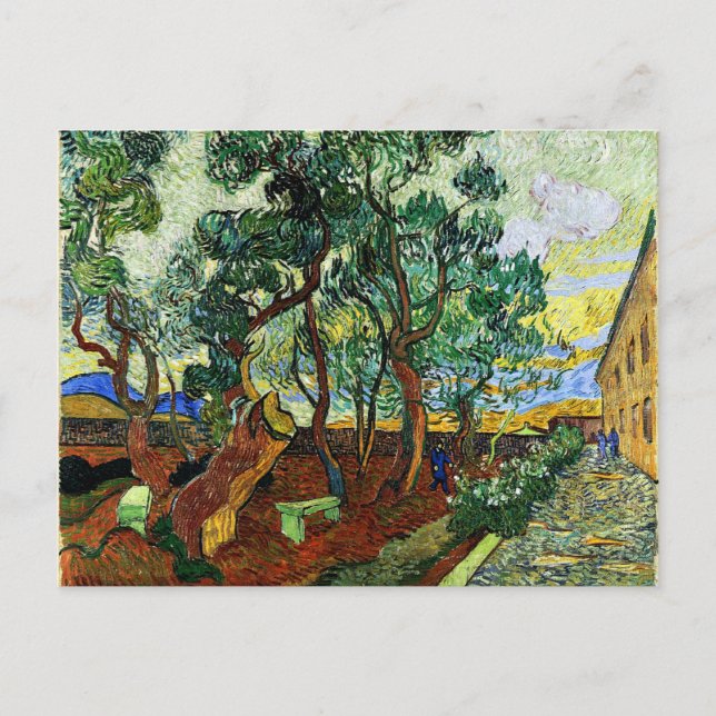 Cartão Postal Van Gogh - O Jardim do Asilo (Frente)