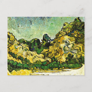 Cartão Postal Van Gogh - Paisagem Montanhosa em Saint-Remy