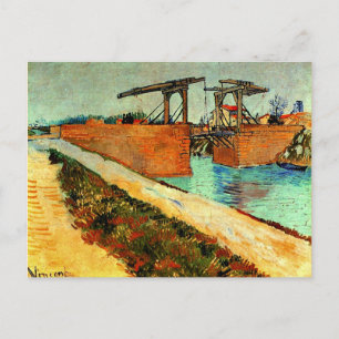 Cartão Postal Van Gogh - Ponte Langlois com Estrada