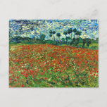 Cartão Postal Van Gogh - Poppy Field, famosa pintura,<br><div class="desc">Poppy Field,  pintura colorida de Vincent van Gogh</div>