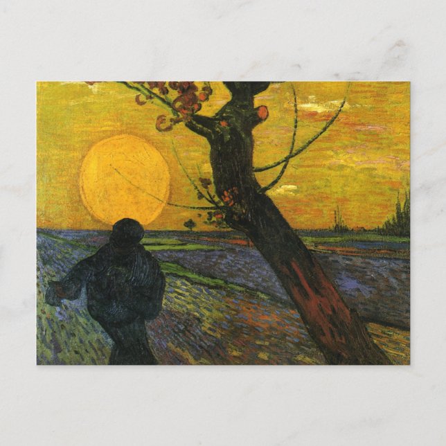 Cartão Postal Van Gogh Sower Com A Definição Do Cartão-Postal Su (Frente)