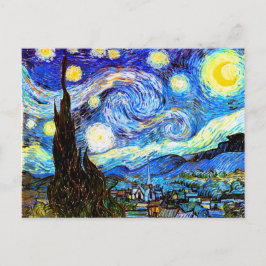 Cartão Postal Van Gogh Starry Night Fine Art