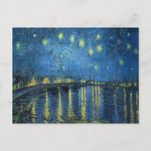 Cartão Postal Van Gogh Starry Night Over the Rhone