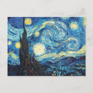 Cartão Postal Van Gogh Starry Night Painting