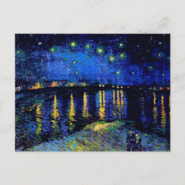 Cartão Postal Van Gogh Starry Night Rhone (F474) Belas Artes