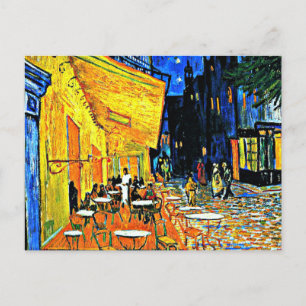 Cartão Postal Van Gogh, Terraço do Café, place-du-forum,