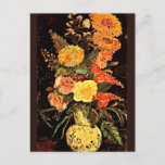 Cartão Postal Van Gogh - Vase com Asters, Salvia, Outras Flores<br><div class="desc">Vase com Asters,  Salvia e Outras Flores,  famosa pintura de Vincent van Gogh</div>