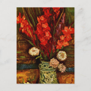 Cartão Postal Van Gogh - Vase com Gladiolas Vermelhas