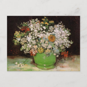 Cartão Postal Van Gogh Vase com Zinnias e Flores, Belas Artes
