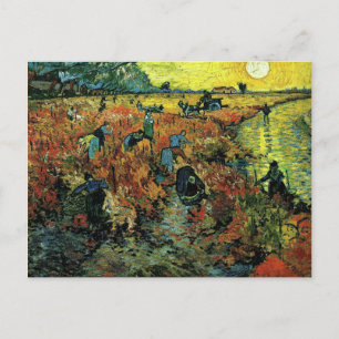 Cartão Postal Van Gogh - Vinhas Vermelhas em Arles
