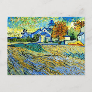Cartão Postal Van Gogh - Visão da Igreja do Santo Paul