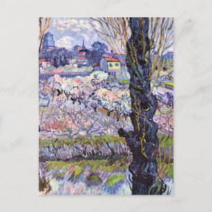Cartão Postal Van Gogh - Vista de Arles, Pomares Flores