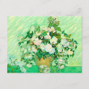 Cartão Postal Van Gogh White Roses