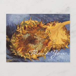 Cartão Postal Van Gogh's 2 Cut Sunflower