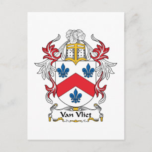 Cartão Postal Van Vliet Family Crest