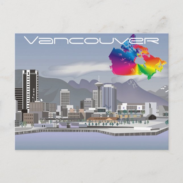 Cartão Postal Vancouver Canadá (Frente)