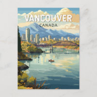 Vancouver Canadá Viagem Arte Vintage