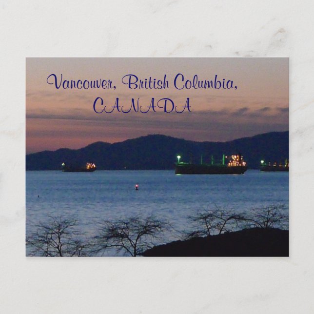 Cartão Postal Vancouver, Colúmbia Britânica, CANADÁ (Frente)