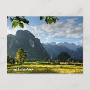 Cartão Postal Vang Vieng Laos