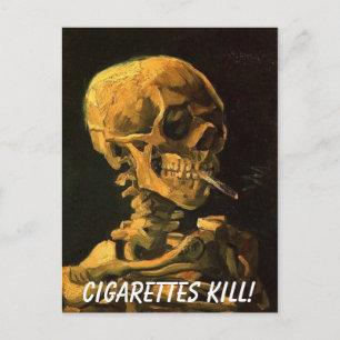 Cartão Postal vangogh_skull_cigarte, Matar de cigarros!