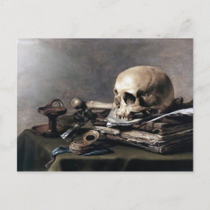 Cartão Postal Vanitas por Pieter Claesz