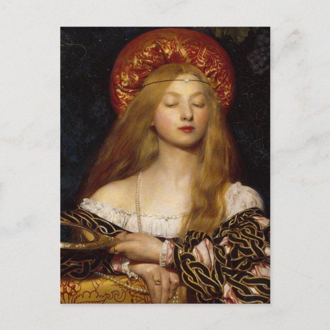 Cartão Postal Vanity - Uma Maiden Medieval (Frente)