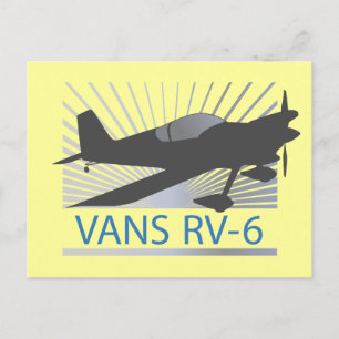 Cartão Postal Vans RV-6