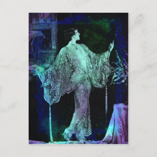 Cartão Postal Vanya - Cartão-postal Azul Verde