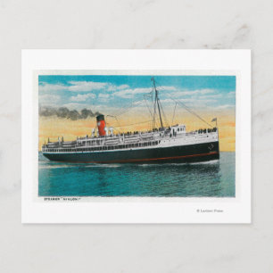 Cartão Postal Vapor "Avalon" na Ilha Santa Catalina