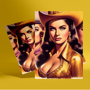 Cartão Postal Vaqueiras Lindas Retro