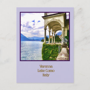 Cartão Postal Varenna, Lago de Como, Itália