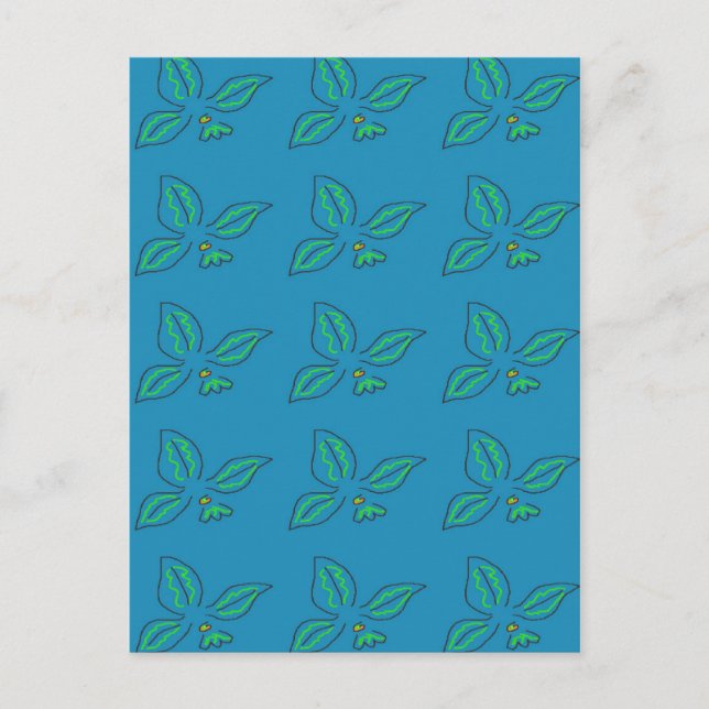 Cartão Postal Variação Multi Fleur De Lys (Frente)