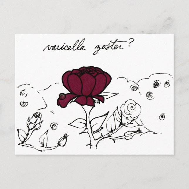 Cartão postal Varicella Zoster (Frente)