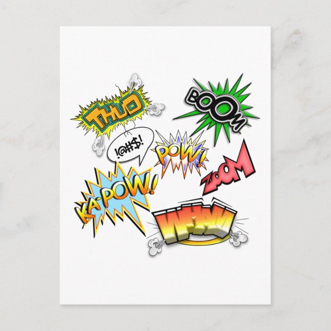 Cartão Postal Variedade de banda desenhada (Frente)