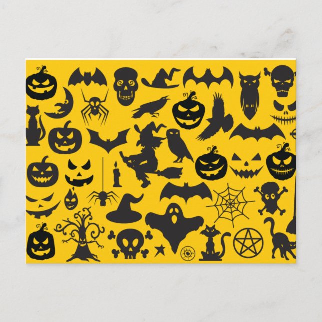 Cartão Postal Vários Halloween (Frente)